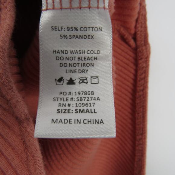 Forever 21 Shinestar Pink Ribbed Bodysuit Small - Picture 3 of 4